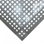 AVRubber Csúszásgátló gumiszőnyeg szürke 30x30 cm 9 darabos padlóburkoló lap uszodákba, szabadidős területekre