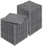 VEVOR Vízelvezető padlólap 50 db szürke garázspadló 31x31 cm moduláris, PP padlóburkolat összepattintható kivitel