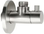 SAPHO MINIMAL Sarokszelep rozettával, hidegvizes 3/8"x1/2", inox (MI058S) (MI058S)