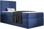 Miló Bútor St7 boxspring ágy, kék, balos (90 cm) - smartbutor