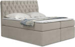 Miló Bútor TYP58 boxspring ágy, világos bézsesszürke - smartbutor - 484 000 Ft
