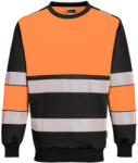 Portwest PW376 PW3 Hi-Vis Class 1 pulóver Narancs/Fekete - 5XL (PW-PW376OBR5XL) - hardtools