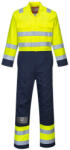Portwest BIZ7 Bizflame Work Hi-Vis antisztatikus overál Sárga/Navy - L (PW-BIZ7YNRL) - hardtools