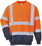 Portwest B306 Kéttónusú Hivis pulóver Narancs/Navy - S (PW-B306ONRS) - hardtools