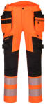 Portwest DX442 DX4 Hi-Vis nadrág lezippzározható lengőzsebbel Narancs/Fekete - 32 (PW-DX442OBR32) - hardtools
