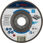 Bosch PRO hajlított csiszolótárcsa, nagyolótárcsa 115x4x22, 23 mm, fémhez (2608600007)