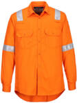 Portwest FR720 FR Lightweight könnyű lángálló antisztatikus ing Narancs - M (PW-FR720ORRM) - hardtools