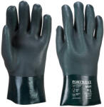 Portwest A827 Duplán mártott PVC védőkesztyű 27 cm Zöld - XL (PW-A827GNRXL)