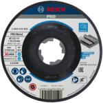 Bosch PRO Metal X-LOCK, M14 hajlított csiszolótárcsa, nagyolótárcsa 115x6x22, 23 mm, fémhez (2608619365)