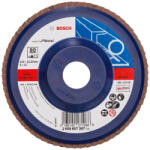 Bosch X551 legyezőtárcsa fémhez, egyenes, műanyag alátéttányér, Zirkon 125mm, G80 (2608607367)