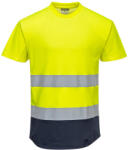 Portwest C395 Kéttónusú Mesh póló Sárga/Navy - XL (PW-C395YNRXL) - hardtools