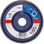 Bosch X551 legyezőtárcsa fémhez, egyenes, műanyag alátéttányér, Zirkon 125mm, G120 (2608607368)