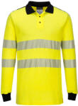 Portwest FR702 WX3 Lángálló Hi-Vis pólóing Sárga/Fekete - M (PW-FR702YBRM) - hardtools