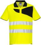 Portwest PW212 PW2 Hi-Vis Pólóing S/S Sárga/Fekete - S (PW-PW212YBRS) - hardtools