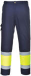 Portwest L049 Hi-Vis könnyű, kéttónusú Combat nadrág Sárga/Navy - XL (PW-L049YNRXL) - hardtools
