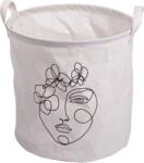  Cos de depozitare cu imprimeu GUSTA 30x30 cm, alb