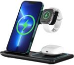 VEN-DENS VD-WLC001, 3 az 1-ben, 18W, Qi, Telefon/Óra/Headset, Vezeték nélküli töltő állomás (VD-WLC001)