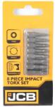JCB JCB Bit készlet ütvecsavarozóhoz 1/4 Torx T10-től T40-ig 25mm 8db (5055803304799)