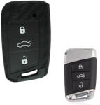  Volkswagen 3 gombos smart kulcs szilikontok karbon (SVW051KA)