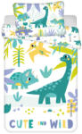  Dino "Cute and wild" baba ágynemű 100x135 cm + 40x60 cm