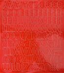  Öntapadós matrica, 2 cm-es, betűlap, piros (500 - 20P) - molnarpapir