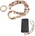 Breloc Telefon Cuart cu Rutil Rosu 44 cm - Claritate, Manifestare si Protectie - cu Agatator Metalic