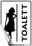  Információs matrica, 11, 6x16, 6 cm, Női toalett (650 - 28) - molnarpapir
