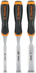Truper JFT-3 Üthető fa véső készlet Comfort Grip markolattal, 12, 7/ 19 / 25, 4 mm (17759) (T17759)