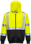 Portwest Hi-Vis kéttónusú kapucnis pulóver (B315YBRXXL) - munkavedelemplusz