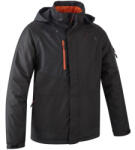 Coverguard Yuzu ripstop téli kabát kapucnival fekete/narancs (5YUZ31000L)