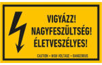 AFV Vigyázz! nagyfeszültség! életveszélyes! (ERV002001ONV01000060)