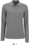 SOL'S Perfect LSL Women - hosszú ujjú piké galléros póló (so02083gm-2xl)