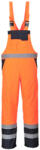 Portwest Jól láthatósági bélelt mellesnadrág (S489ORRXL)