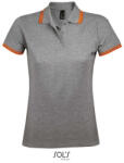 SOL'S Pasadena Women - galléros póló (so00578gr-nv-s)