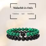 MyVanilla Onix és Malachit páros karkötő