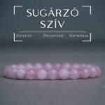MyVanilla Ásvány Sugárzó Szív - Rózsakvarc