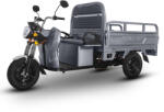 Voltarom Hercules, Motor 3900W, 72V, 120Ah, pana la 120km autonomie, viteza maxima 25km pe ora, Triciclu Electric VT5 Fara permis, Gri (TET-0040)