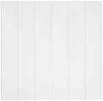 Flippy Set 10 Placi Tapet 3D, Flippy, 70 x 70 cm, Grosime 3 mm, din Rasina, Tip Placi de Lemn, Suprafata Acoperita 4.9 mp, Alb (teo-128830)