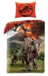 Halantex Jurassic World 'menekülés, narancs' ágyneműhuzat szett 140 x 200 + 70 x 90 cm (JW-9100BL)