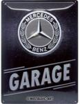Nostalgic Art Mercedes-Benz dombornyomott fémplakát 30 x 40 "Garage