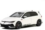 OttOmobile Volkswagen Golf VIII GTI Clubsport fehér 2021 modell autó 1: 18 (OT986)