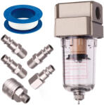 Technic Kit de Filtrare Aer, Uscător și Separator de Apă cu Fitinguri 1/4" și Bandă PTFE (TF2-9434)