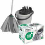 York Set Mop Eco RUBI EGO cu Microfibră și Mâner Reglabil, cu Bandă de Frecare POWER SCRUB (yrx_072110)