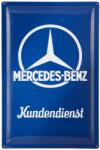 Nostalgic Art Mercedes-Benz dombornyomott fémplakát "Kundendienst" 40 x 60 cm