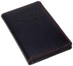RH Portugal Premium Car+L black&red bőr jogosítvány és forgalmi en. tartó