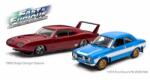 GREENLiGHT collectibles Dodge Charger Daytona & Ford Escort RS 2000 modell autó 1: 43 (f&f)