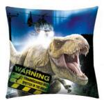 Halantex Jurassic World Warning Tyrannosaurus Rex díszpárna 40 x 40 cm (JW-9163C)
