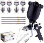 Technic Set Pistol de Pulverizare cu 4 Duze HVLP 1.4, 1.7, 2.0, 2.5 mm TC Technic Negru H-827PK (TRS2-000534)