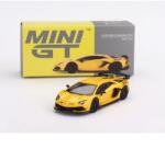 Mini GT Lamborghini Aventador SVJ 2023 RHD Gilallo Orion sárga modellautó 1: 64 (MGT00563-R)