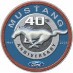 Desperate Enterprises Ford Mustang 40TH ANNIVERSARY kör alakú fémplakát 30 cm "TACD1206 (1206)